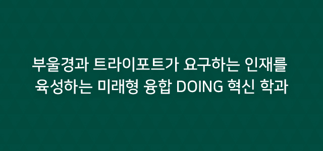 글로벌 비즈니스 학부, 부울경과 트라이포트가 요구하는 인재를 육성하는 미래형 융합 DOING 혁신학과