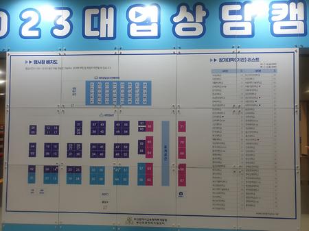 동명대학교 대입캠프 부스(글로벌관광학과 교수님들의 벡스코 대입캠프 참여)3